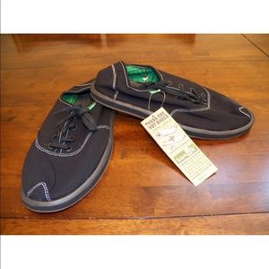 New Mens SANUK Mason Black Lace Up Canvas Shoes